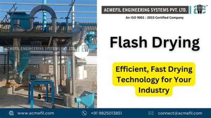 What does flash drying look like?