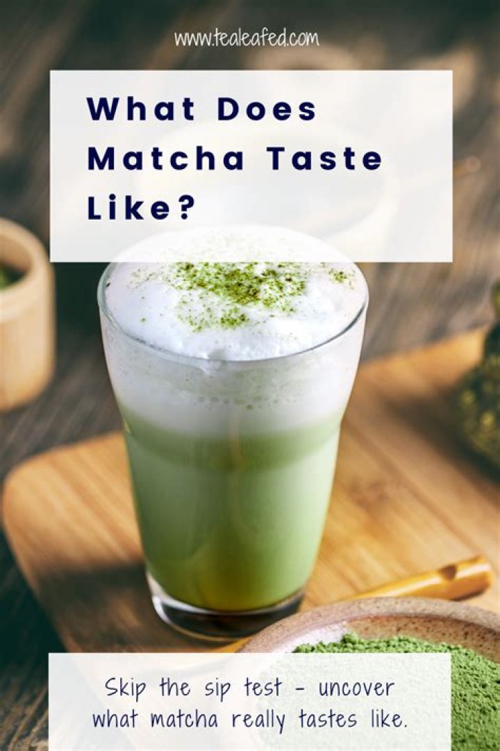 What does iced matcha taste like?