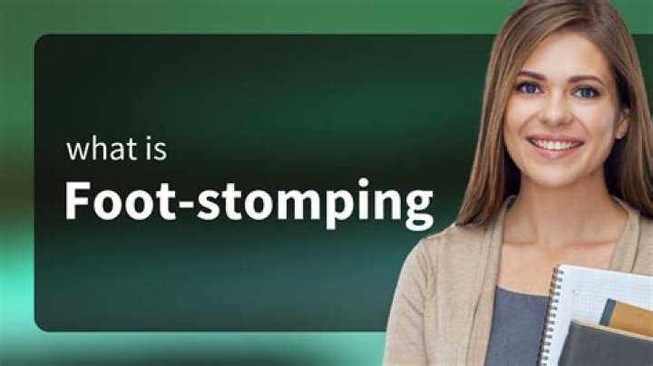 What does it mean when a goat stomps its foot?