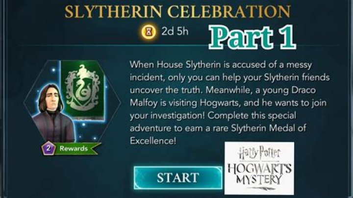 What happens if you choose Slytherin in Hogwarts mystery?
