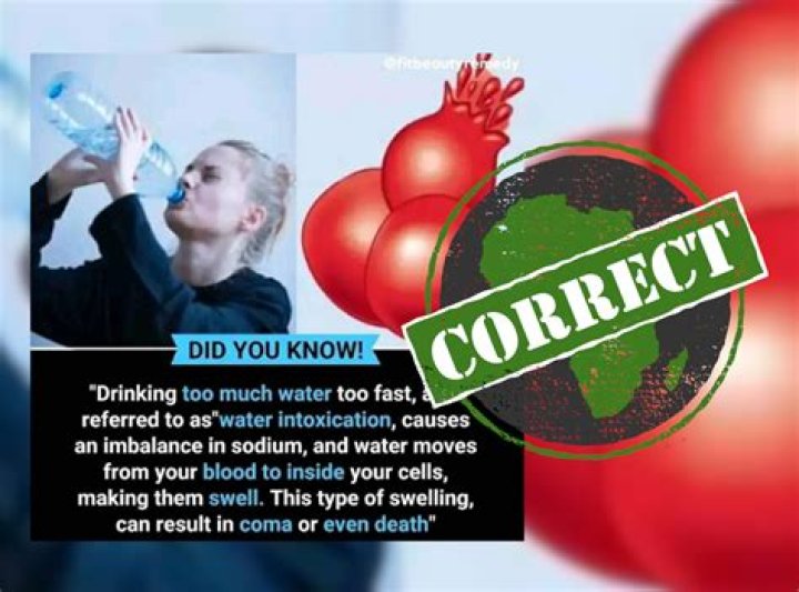 What happens if you drink too much cold water?