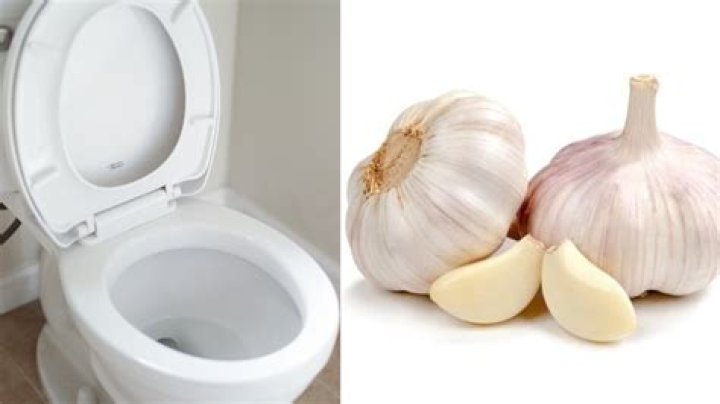 What happens when you put garlic in your toilet?