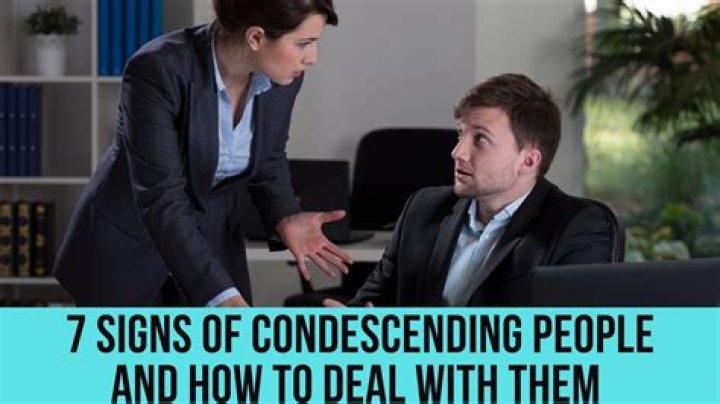 What is a condescending manager?