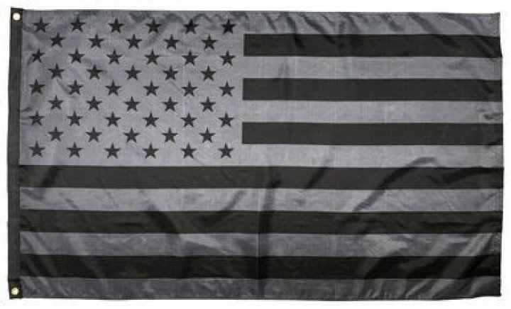 What is a GREY American flag mean?