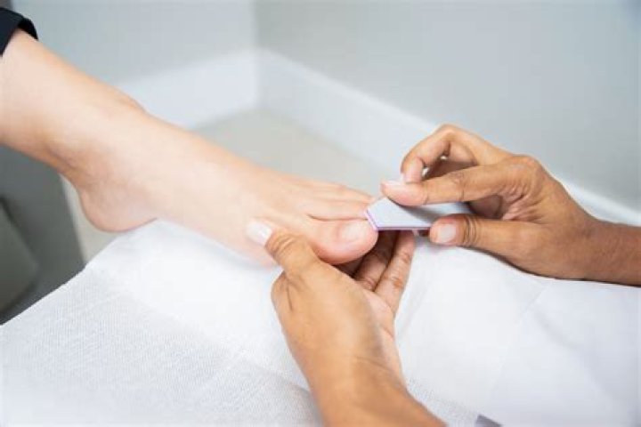 What is a pedicure without polish called?