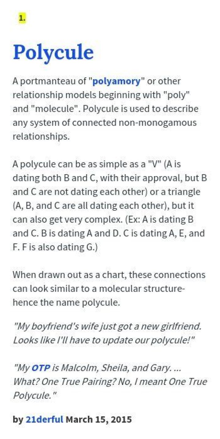 What is a Polycule relationship?