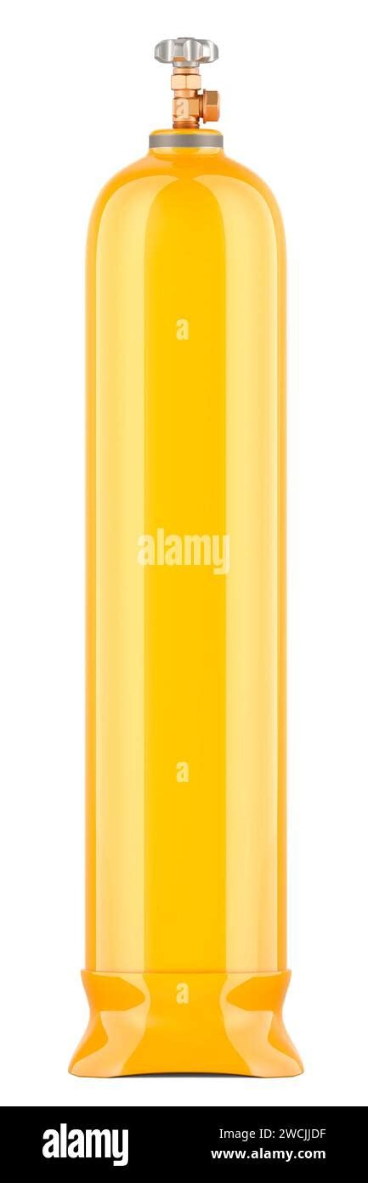What is a yellow gas bottle used for?