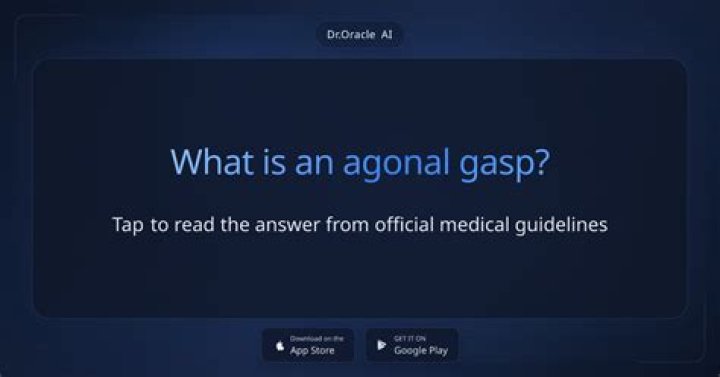 What is an agonal gasp?