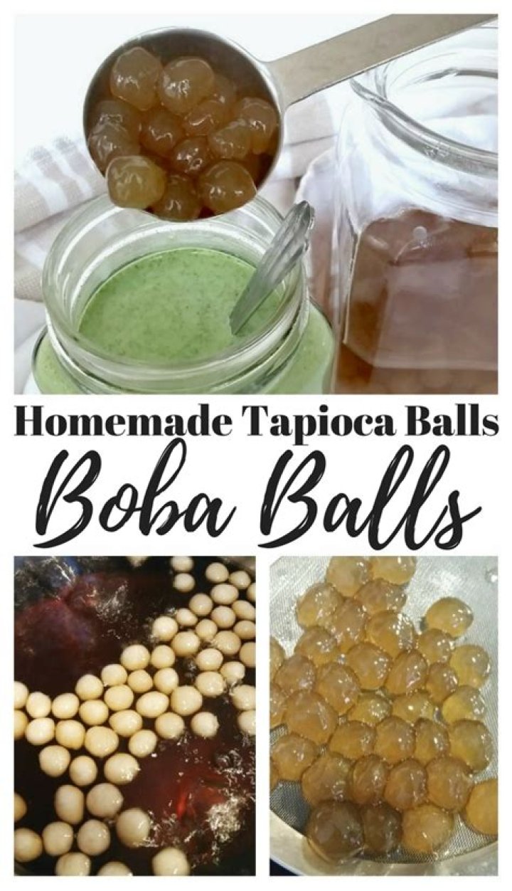 What is boba balls made of?