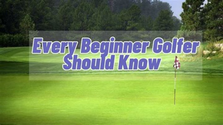 What is considered a beginner golfer?