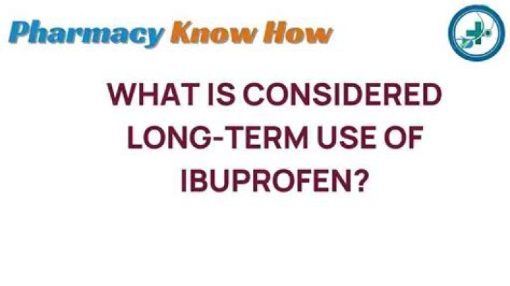 What is considered long term use of ibuprofen?