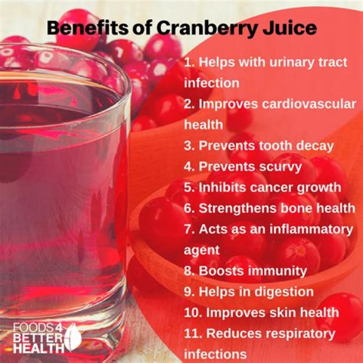 What is cranberry juice good for?