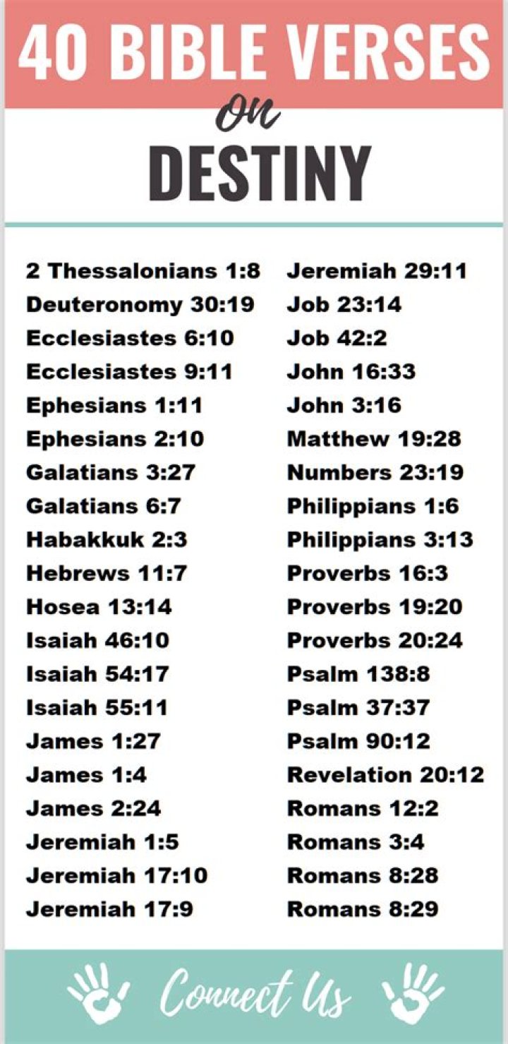 What is destiny in the Bible?