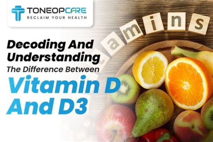 What is difference between vitamin D and vitamin D3?