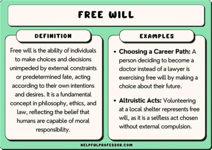What is free will philosophy?