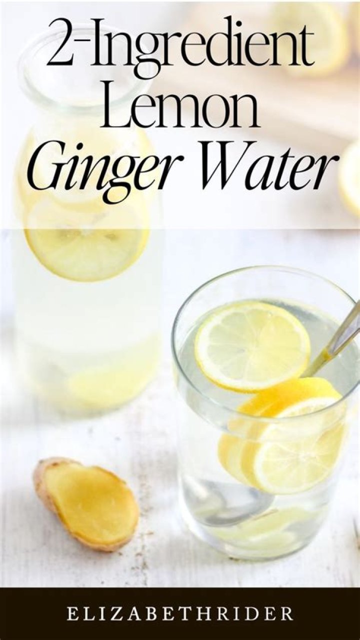 What is ginger lemon water good for?