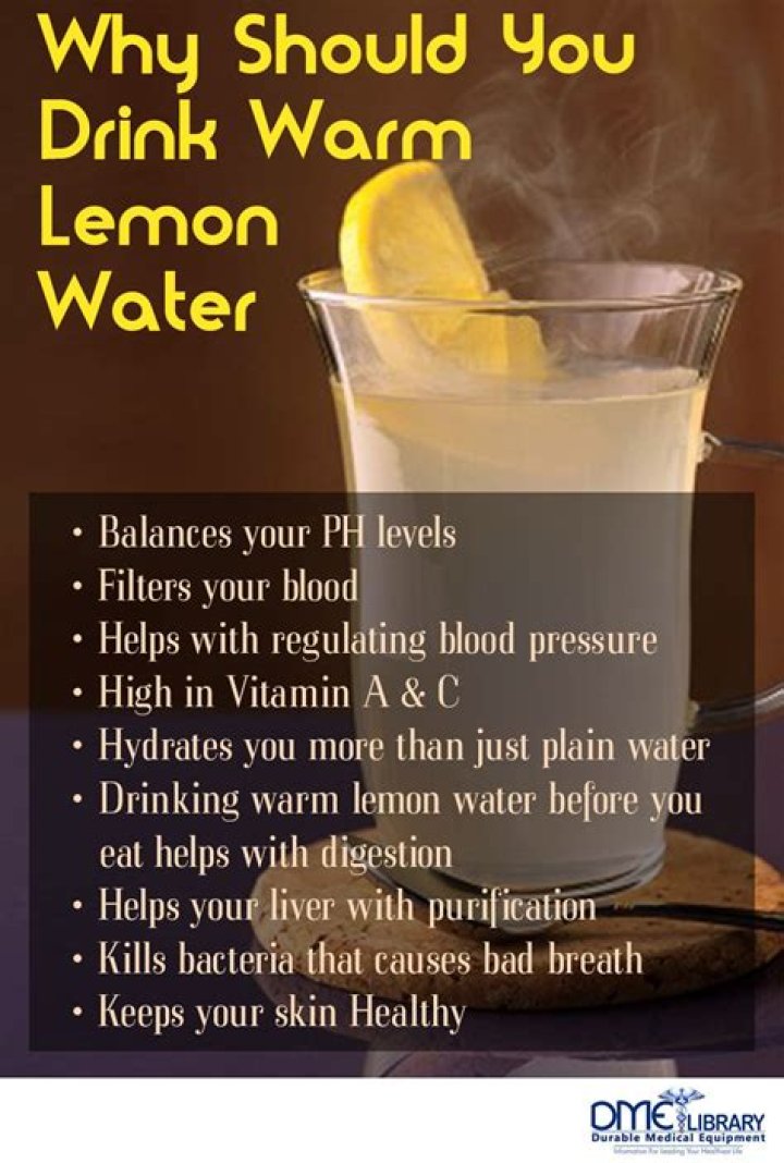 What is hot lemon water good for?