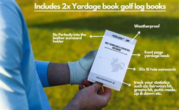 What is in a pro golfers yardage book?