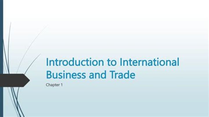 What is introduction to international business?