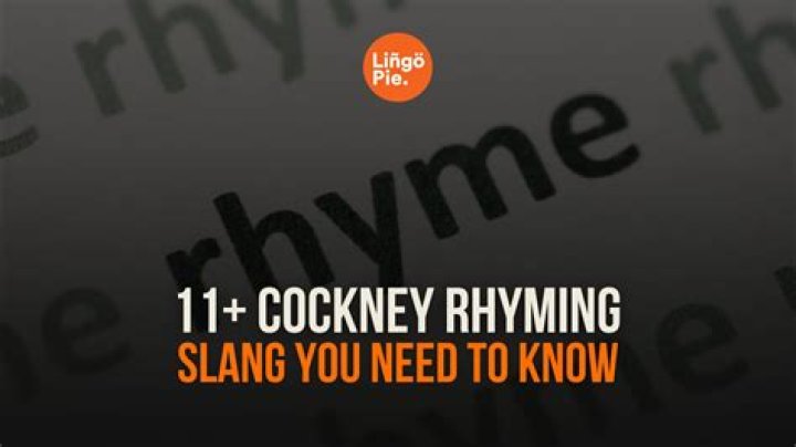 What is pony rhyming slang for?