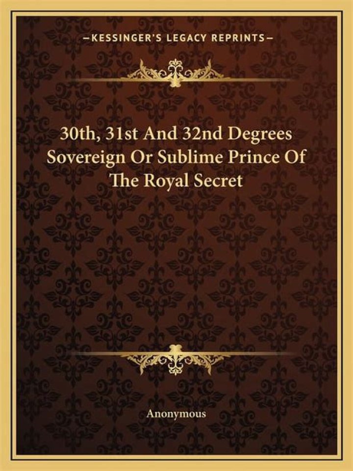 What is the 32nd degree royal secret?