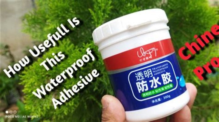 What is the best waterproof adhesive?