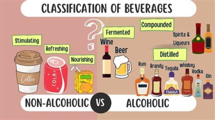 What is the difference between alcoholic and soft drinks?