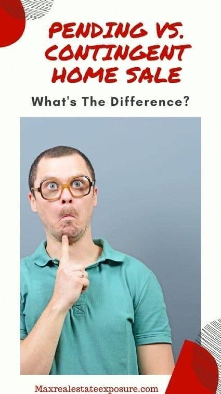 What is the difference between contingent and pending?