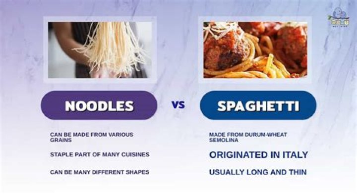What is the difference between linguine noodles and spaghetti noodles?