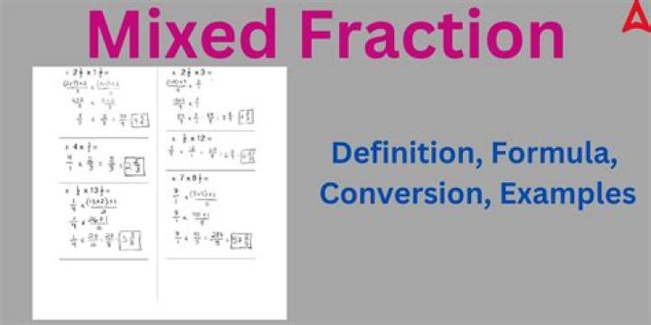 What is the formula for mixed fraction?