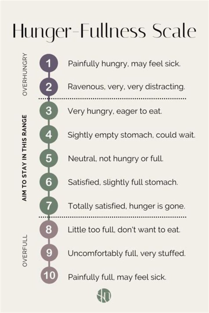 What is the hunger fullness scale?