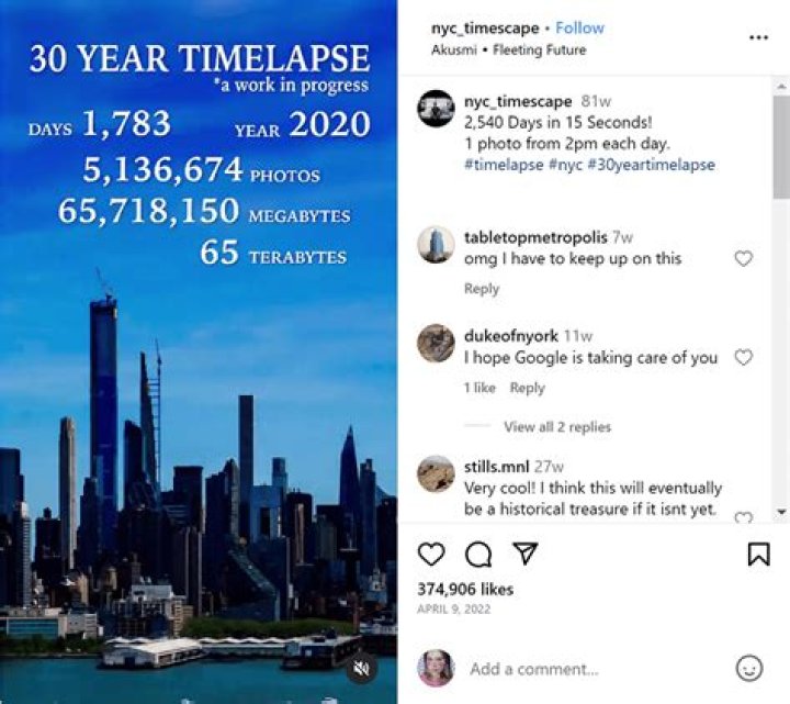 What is the longest time lapse?