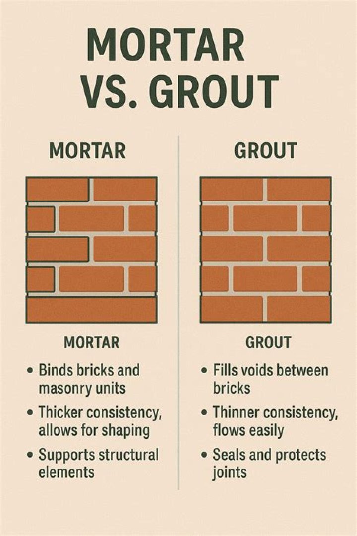 What is the mortar between bricks called?