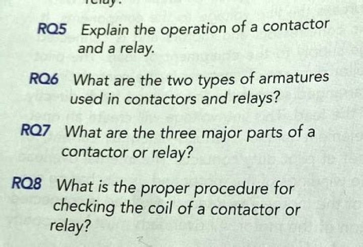 What is the proper procedure for checking the coil of a contactor or relay?