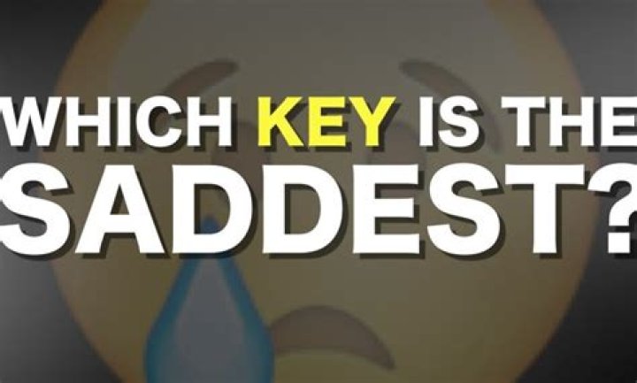 What is the saddest key in music?