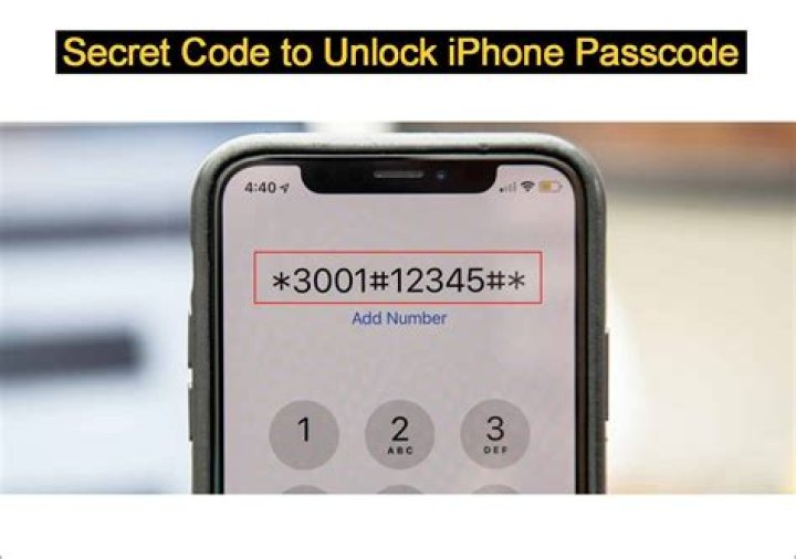 What is the secret code to unlock iPhone?