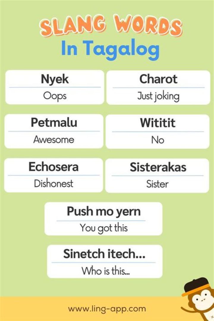 What is the Tagalog of accent?