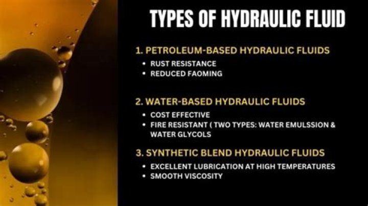 What is vegetable based hydraulic fluid?