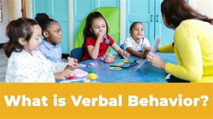 What is verbal behavior training?