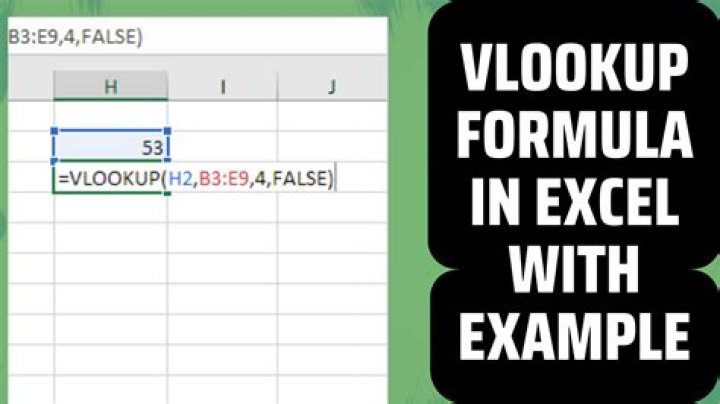 What is VLOOKUP formula?