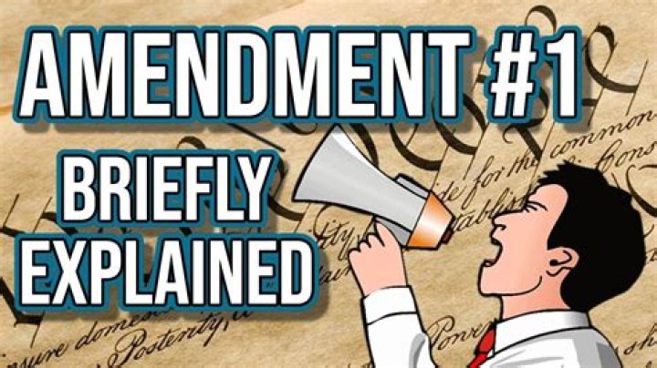 What is your 1st Amendment right?