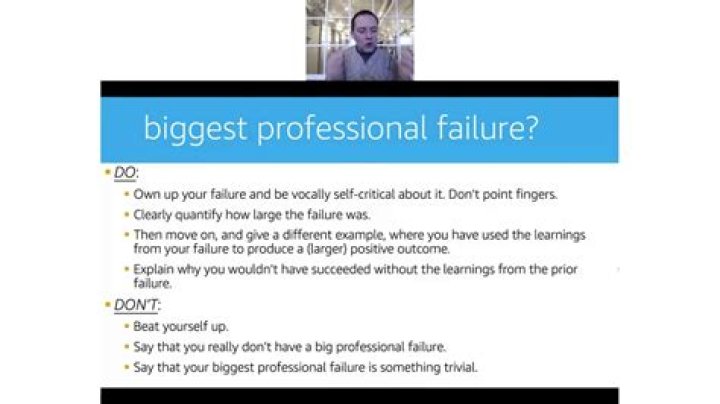 What is your biggest professional failure?