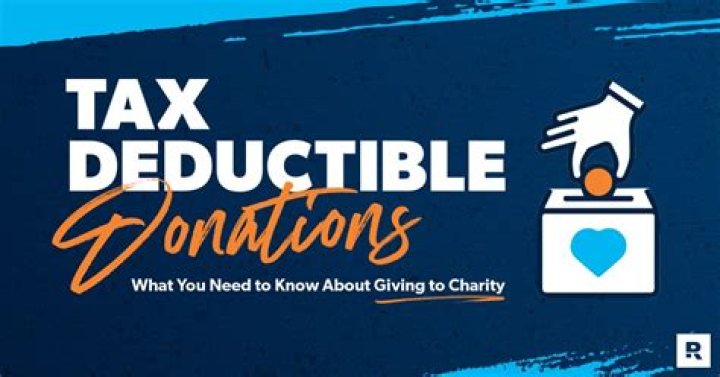 What kind of donations are tax deductible?