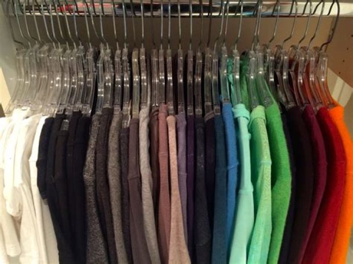 What order do you hang clothes in closet?
