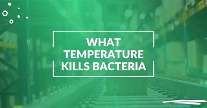 What temperature kills germs in the house?