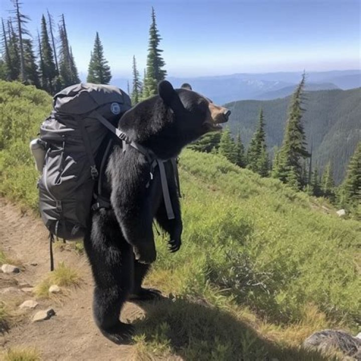 What to do if you encounter a black bear while hiking?