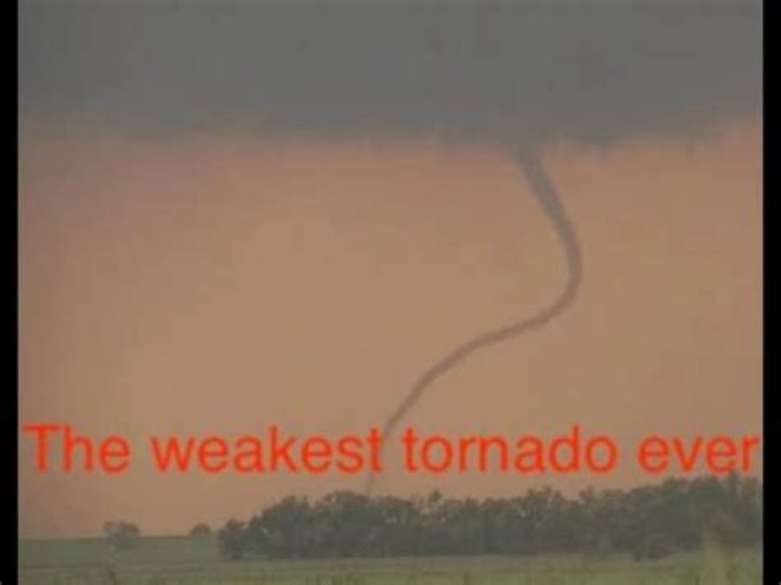 What was the weakest tornado?
