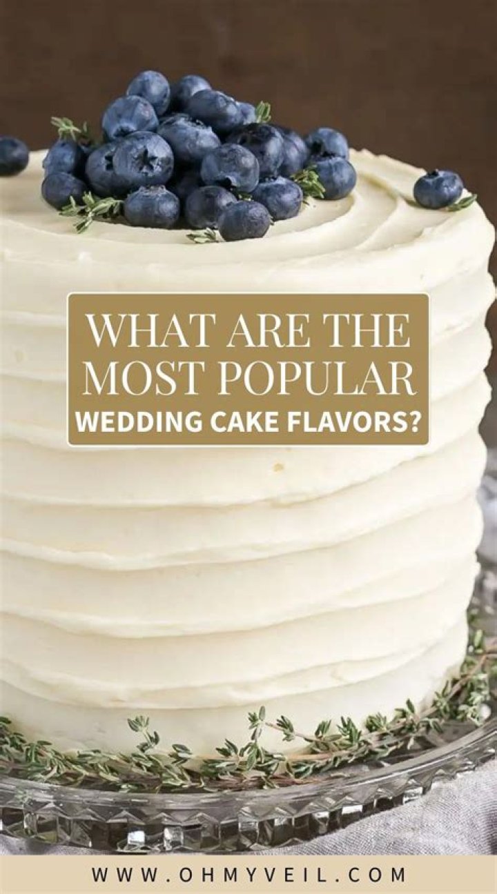 What's the most popular wedding cake flavor?