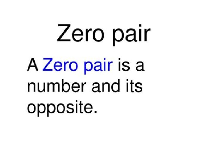 What's the opposite of zero?