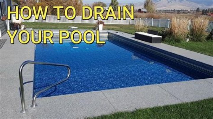 When should I drain my pool after rain?